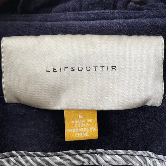 Anthropologie Leifsdottir Maude Blue Velvet Ruffled Blazer Jacket, Women's 6 - Picture 4 of 7